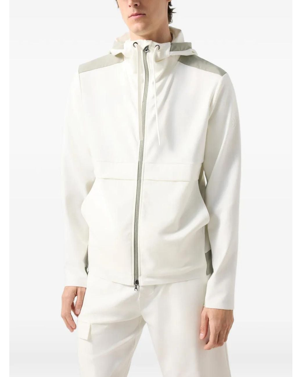 Bogner White Ernesto Panelled Performance Jacket for men