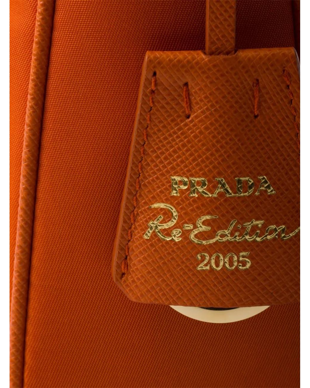 Borsa A Spalla Re-Edition 2005 Mini Con Zip di Prada in Brown