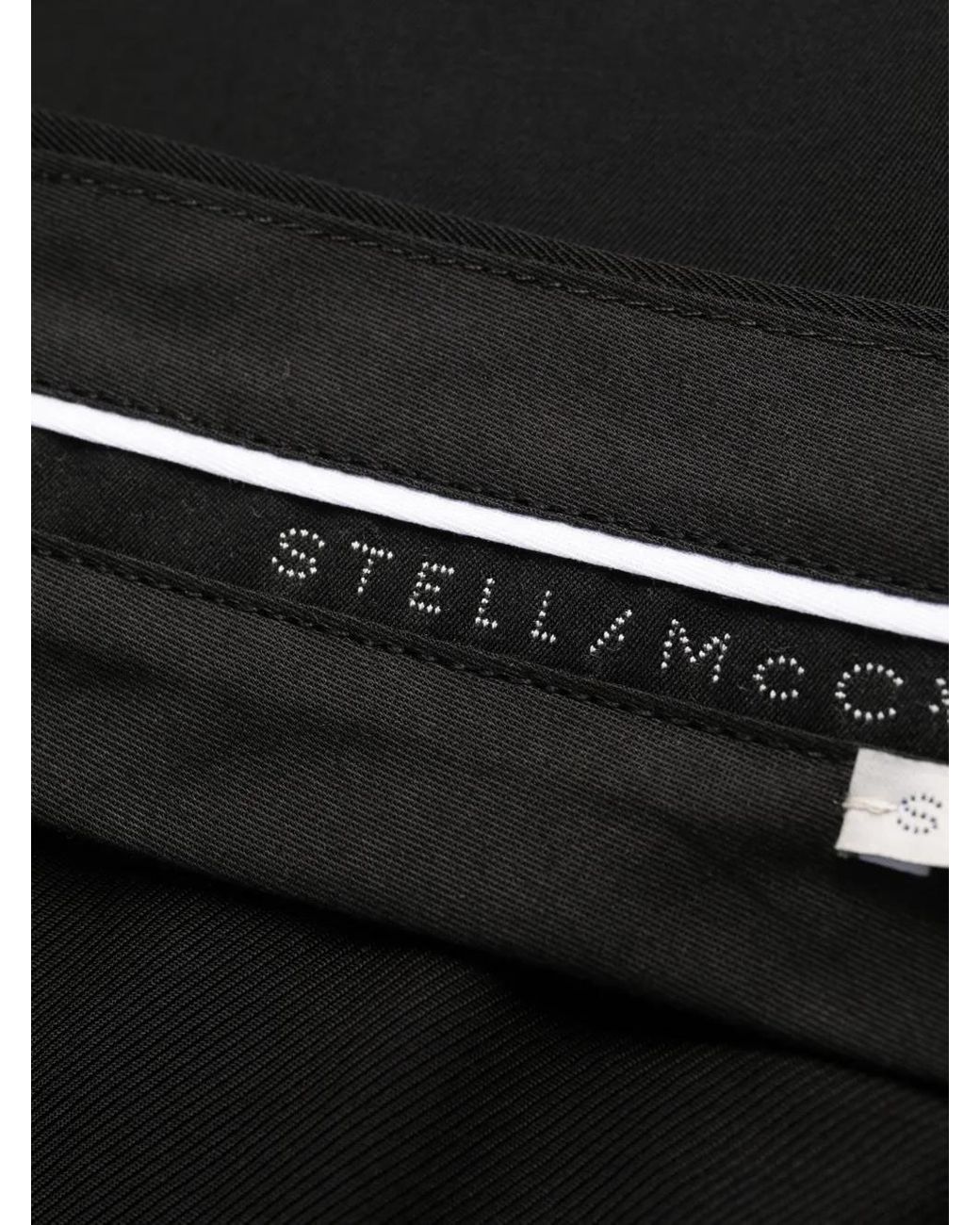 Stella McCartney Black Wool Flannel Tailored Trousers