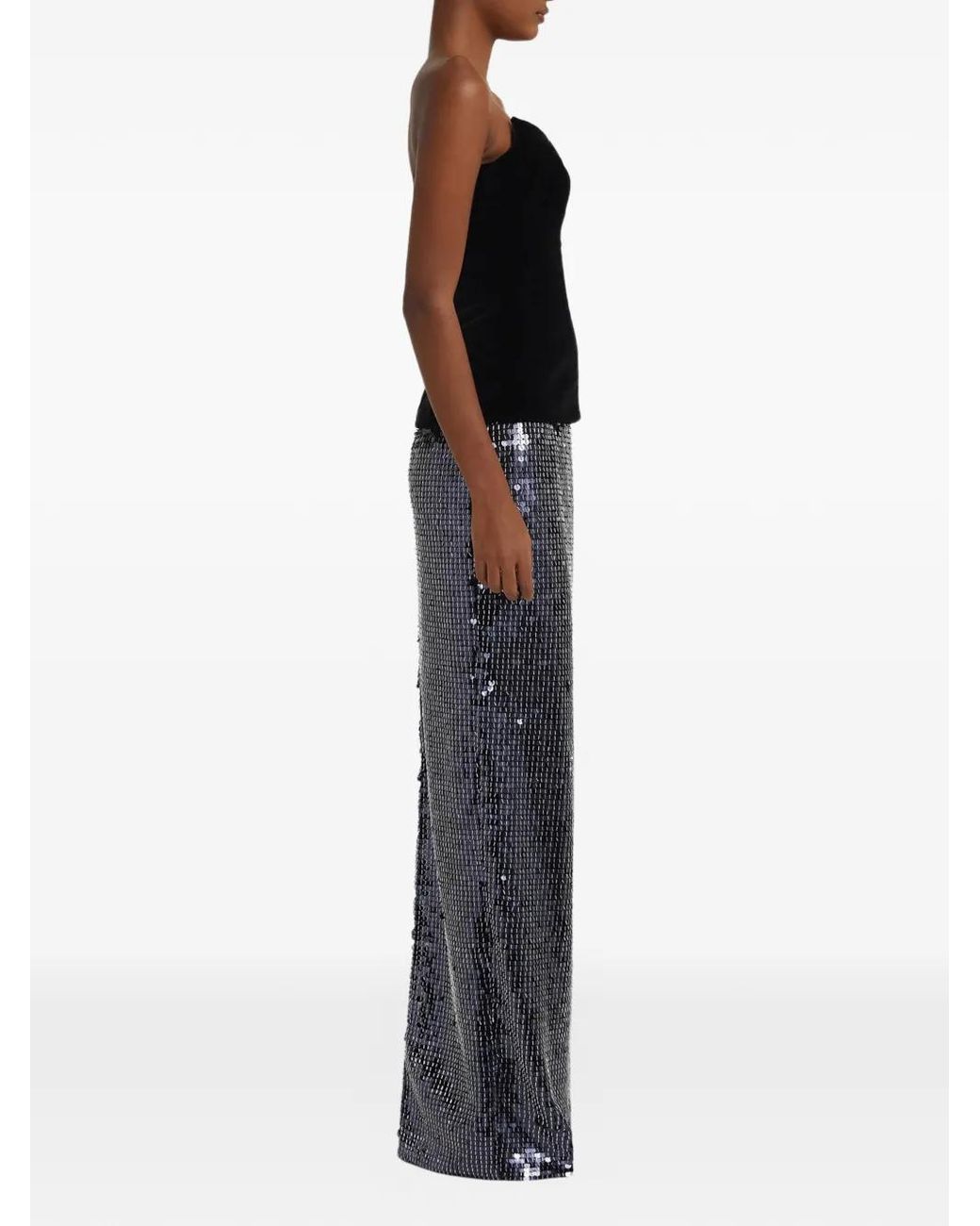Safiyaa Black Aiden Corset-Style Maxi Dress