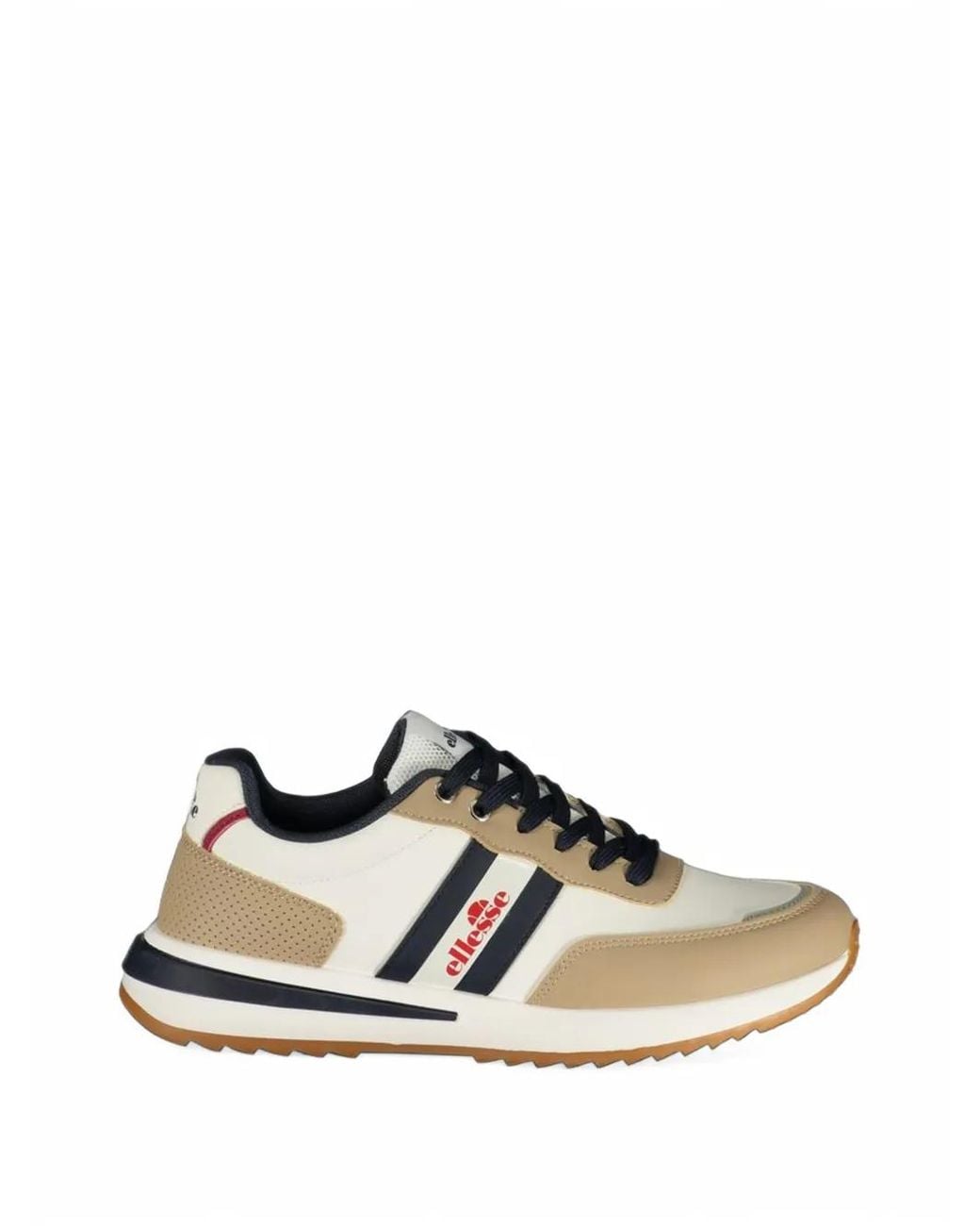 Ellesse White Logo-Print Panelled Sneakers for men