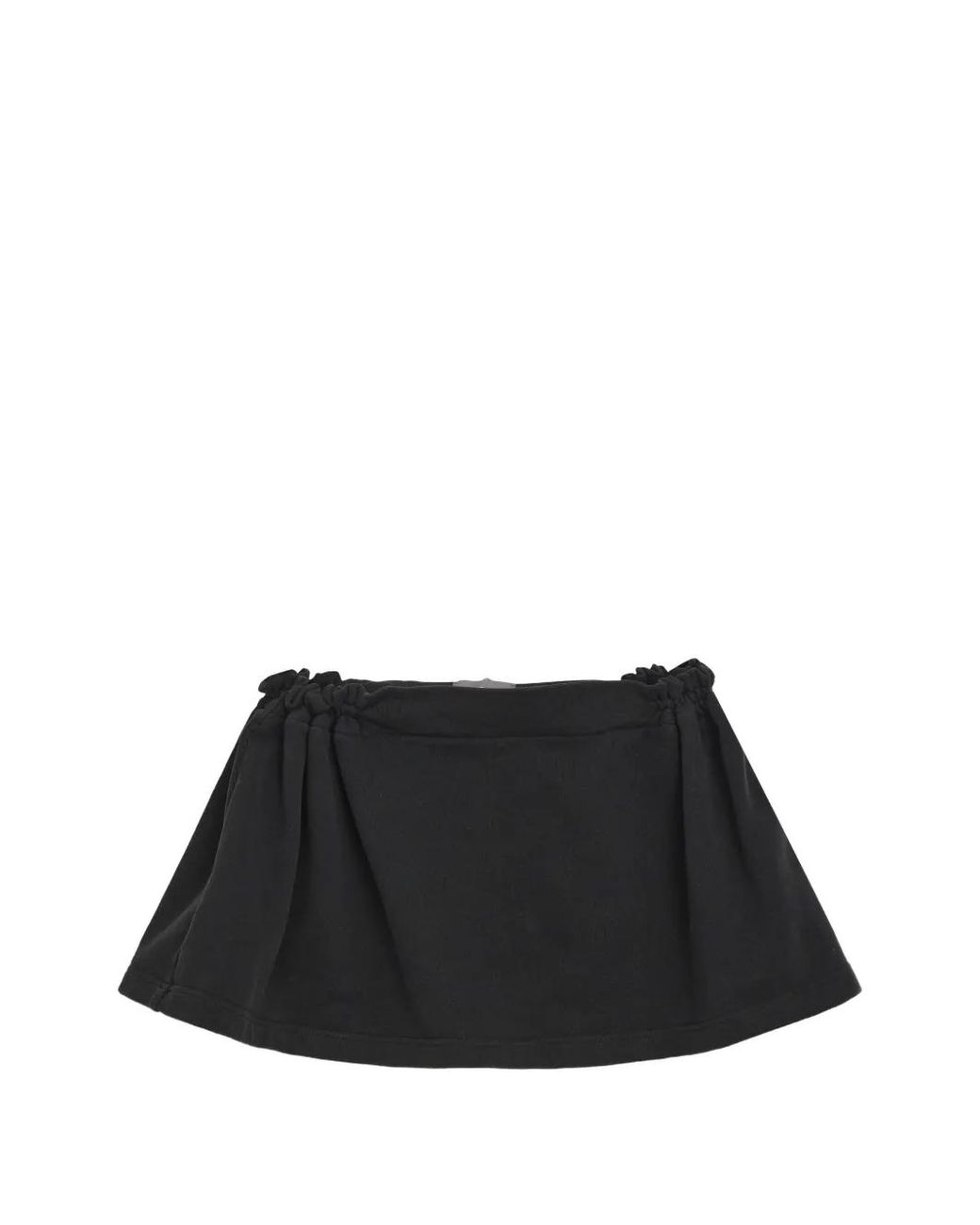 PRIVATE POLICY Black Washed Cotton Mini Skirt