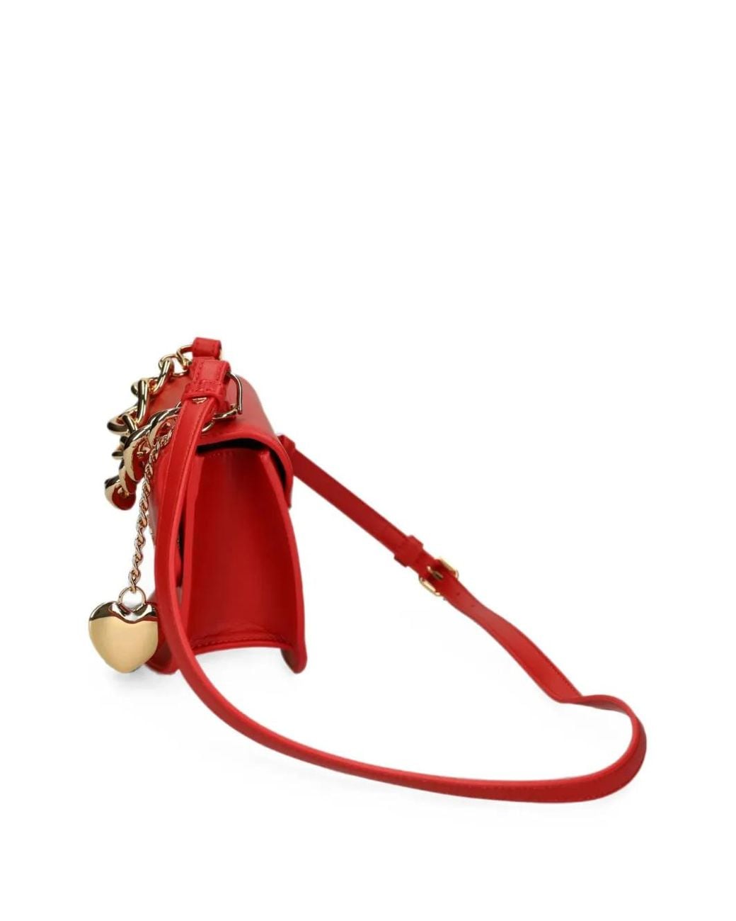Love Moschino Red Umhängetasche Mit Herz-Anhänger