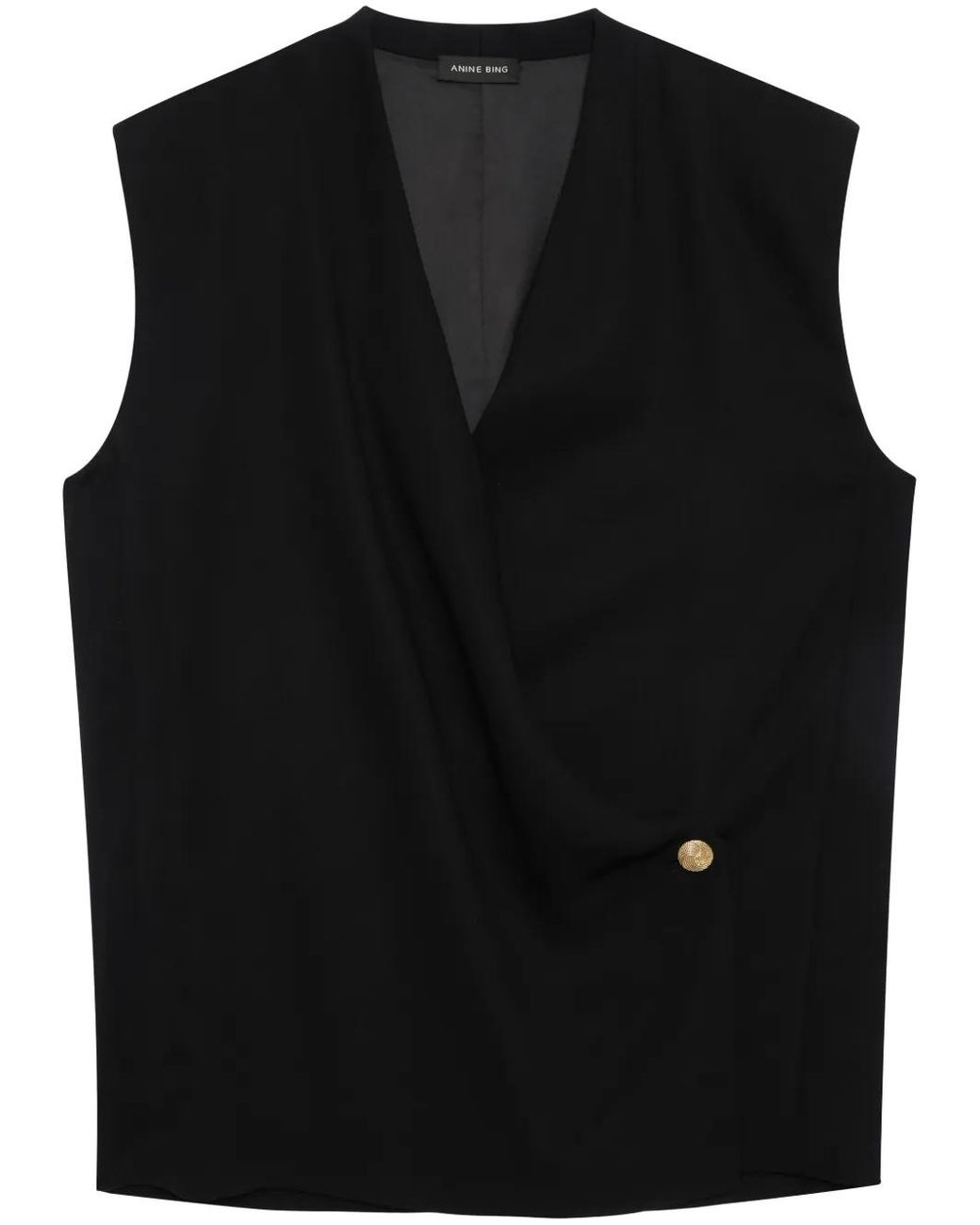 Anine Bing Black Venice Top