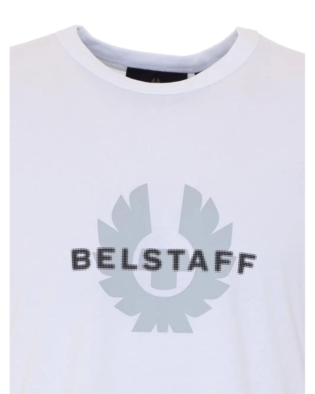 Belstaff White Surface Logo-Print T-Shirt for men