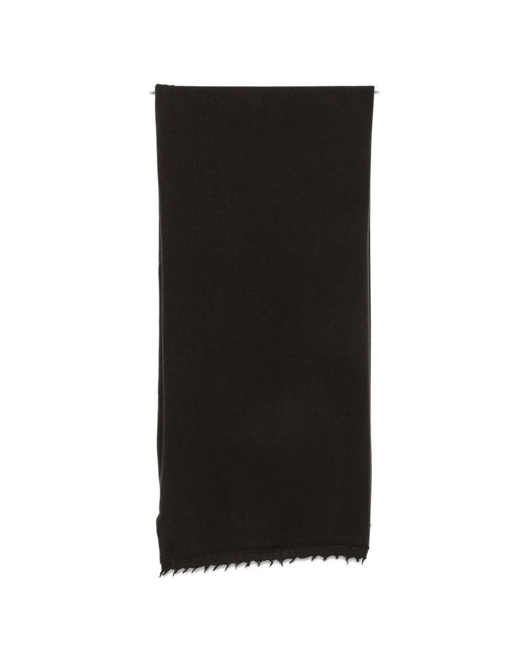 Rundholz Black Frayed Scarf
