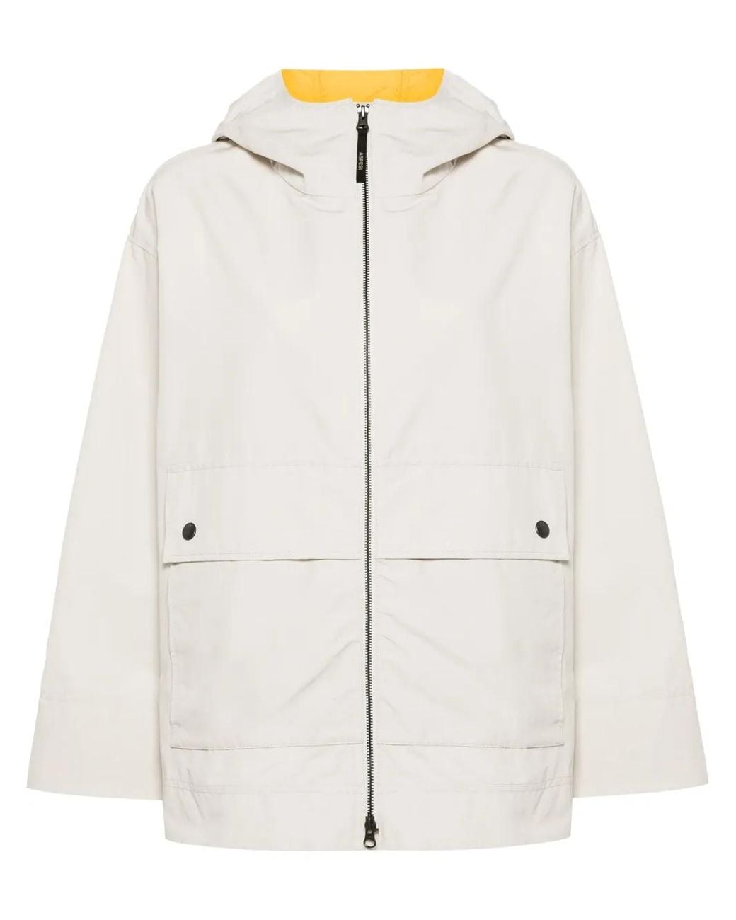 Aspesi White Slub-Texture Jacket