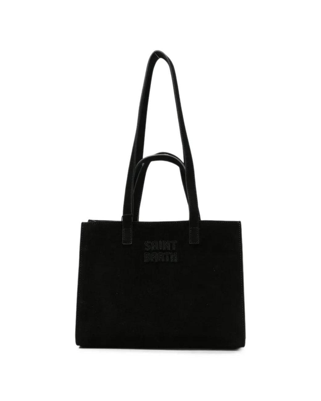 Mc2 Saint Barth Black Suede Tote Bag