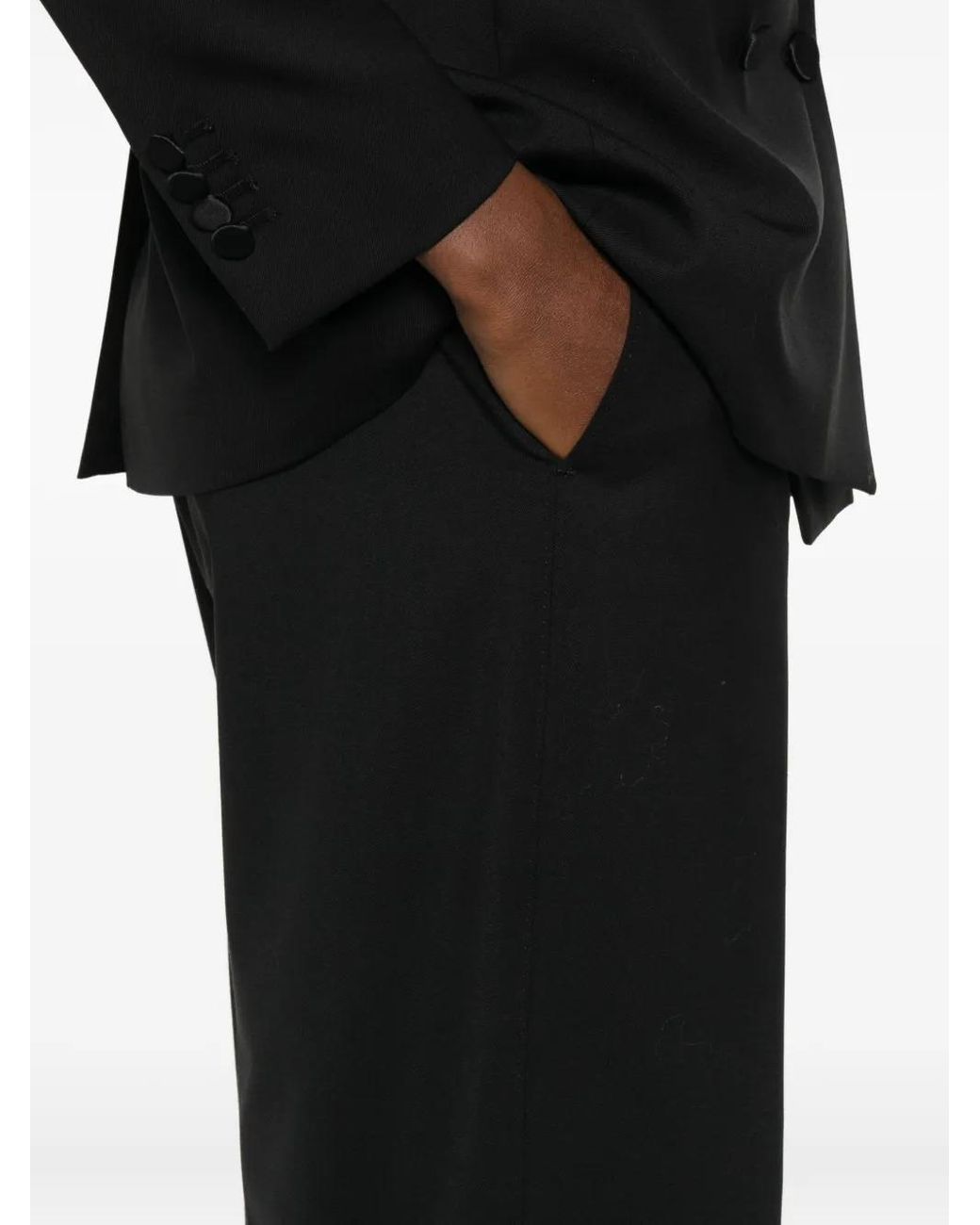 Tagliatore Black Double-Breasted Suit