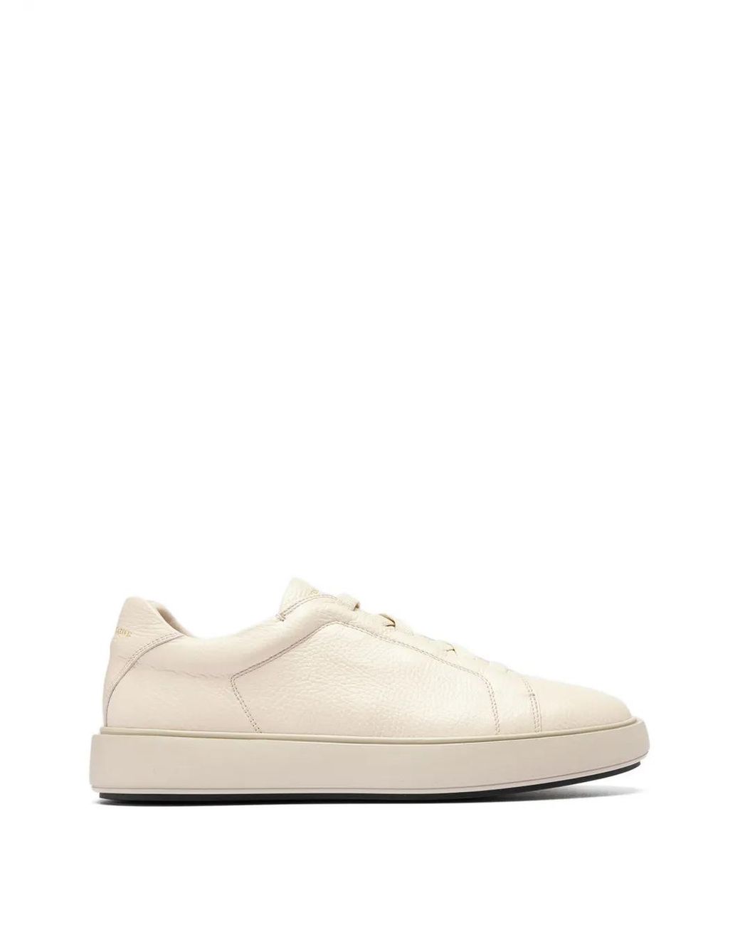 Officine Creative White Tonal Leather Sneakers for men