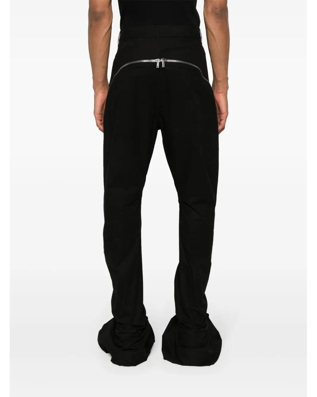 Rick Owens Black Bolan Banana High-Waist Slim Trousers for men