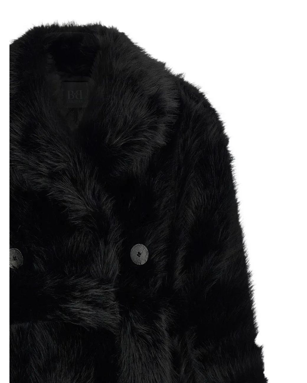 BB COUTURE Black Manteau Jackie À Boutonnière Croisée