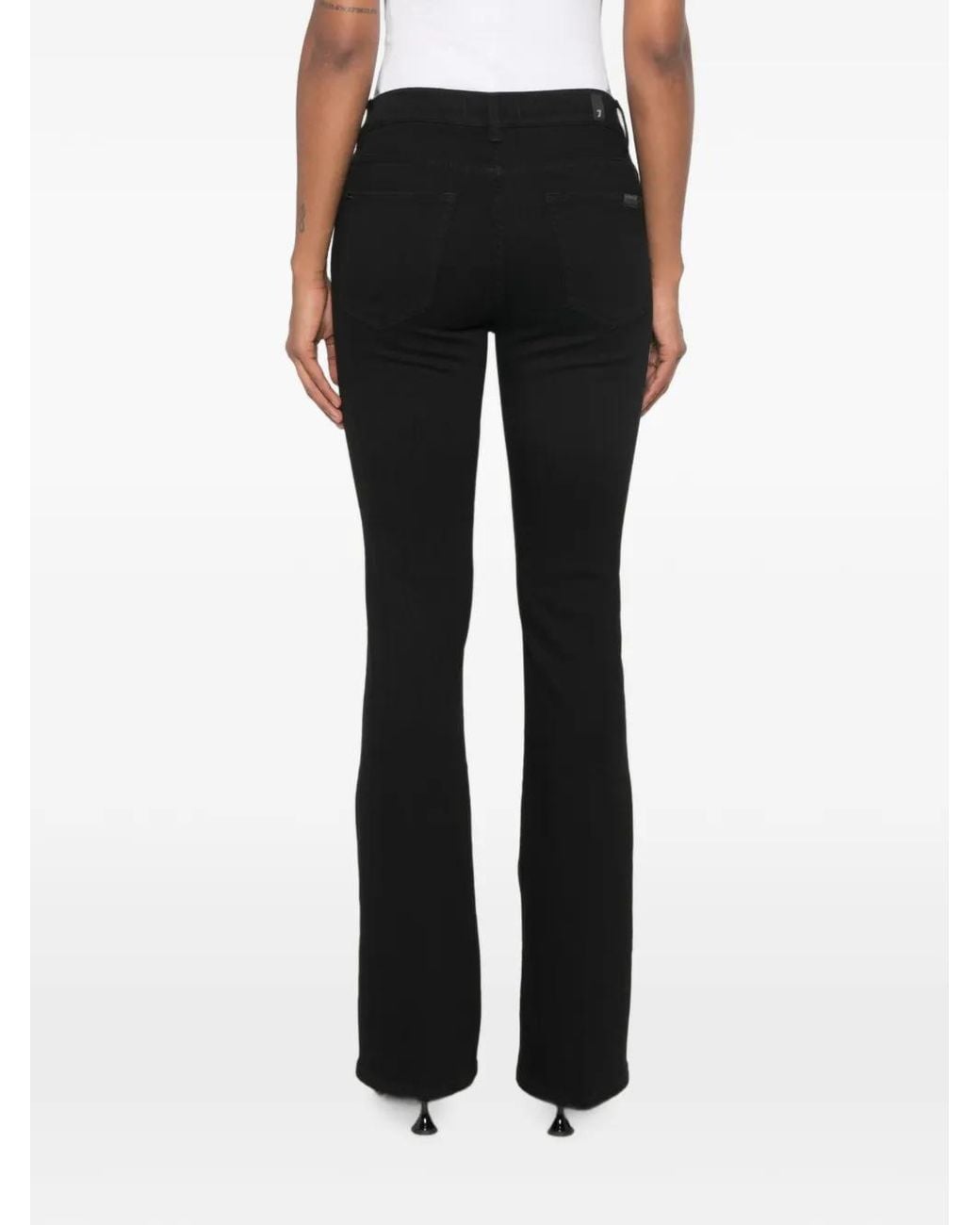Seven7 Black Slim Illusion Bootcut Jeans