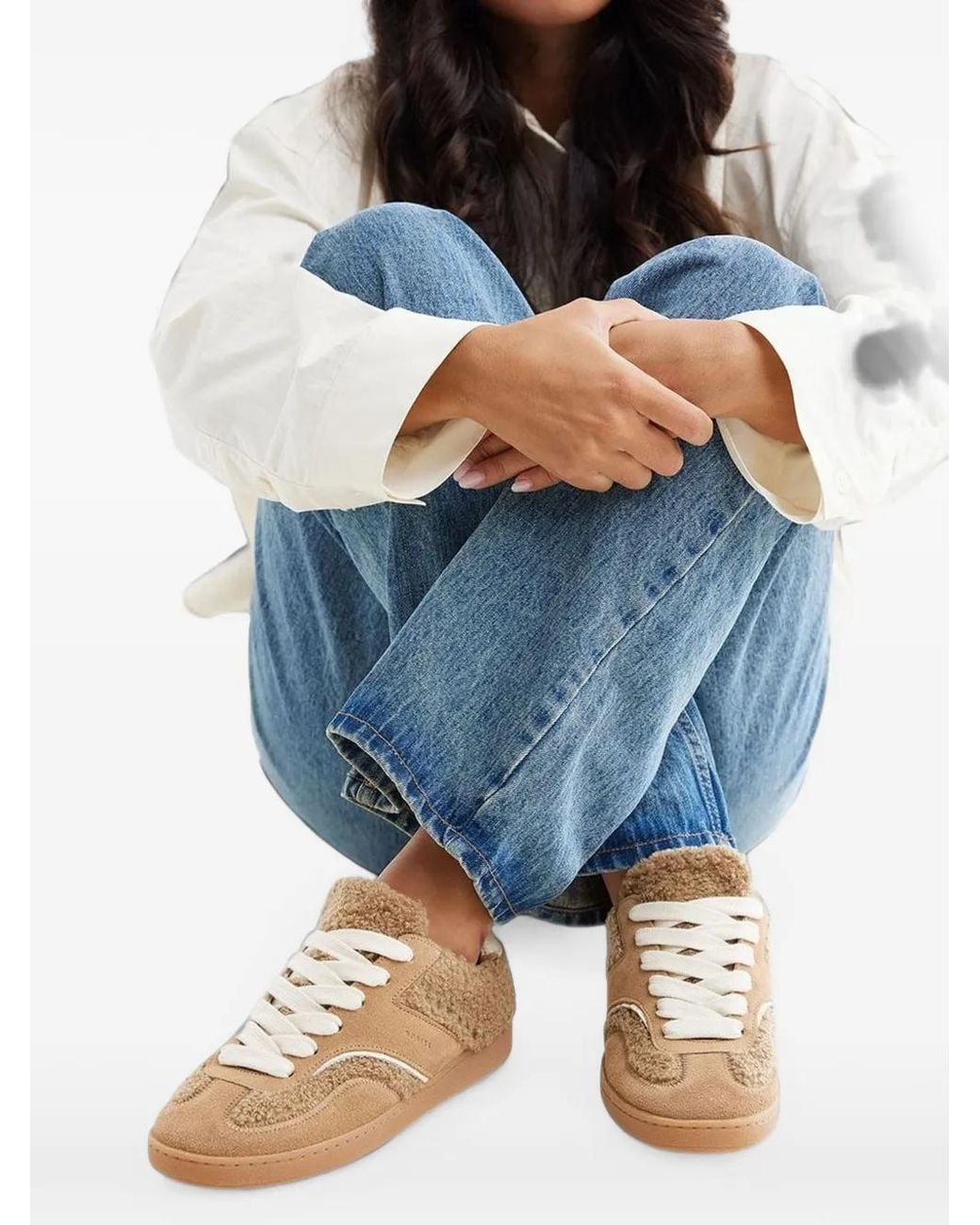 Nubikk Natural Ray Owen Stud-Embellished Sneakers