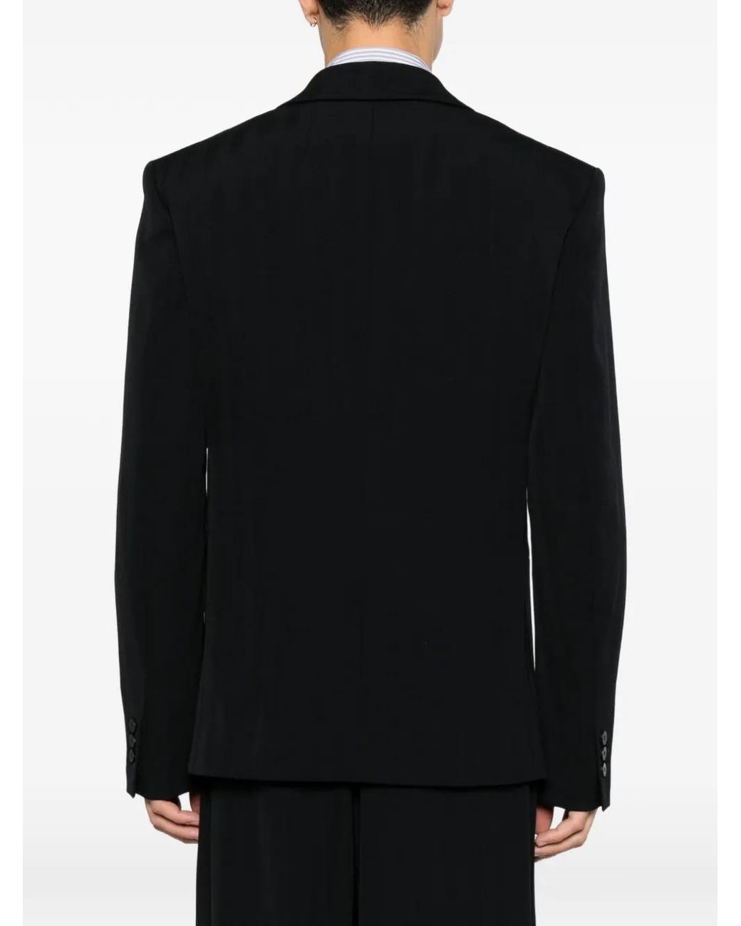 Jacquemus Black Double-Breasted Blazer for men
