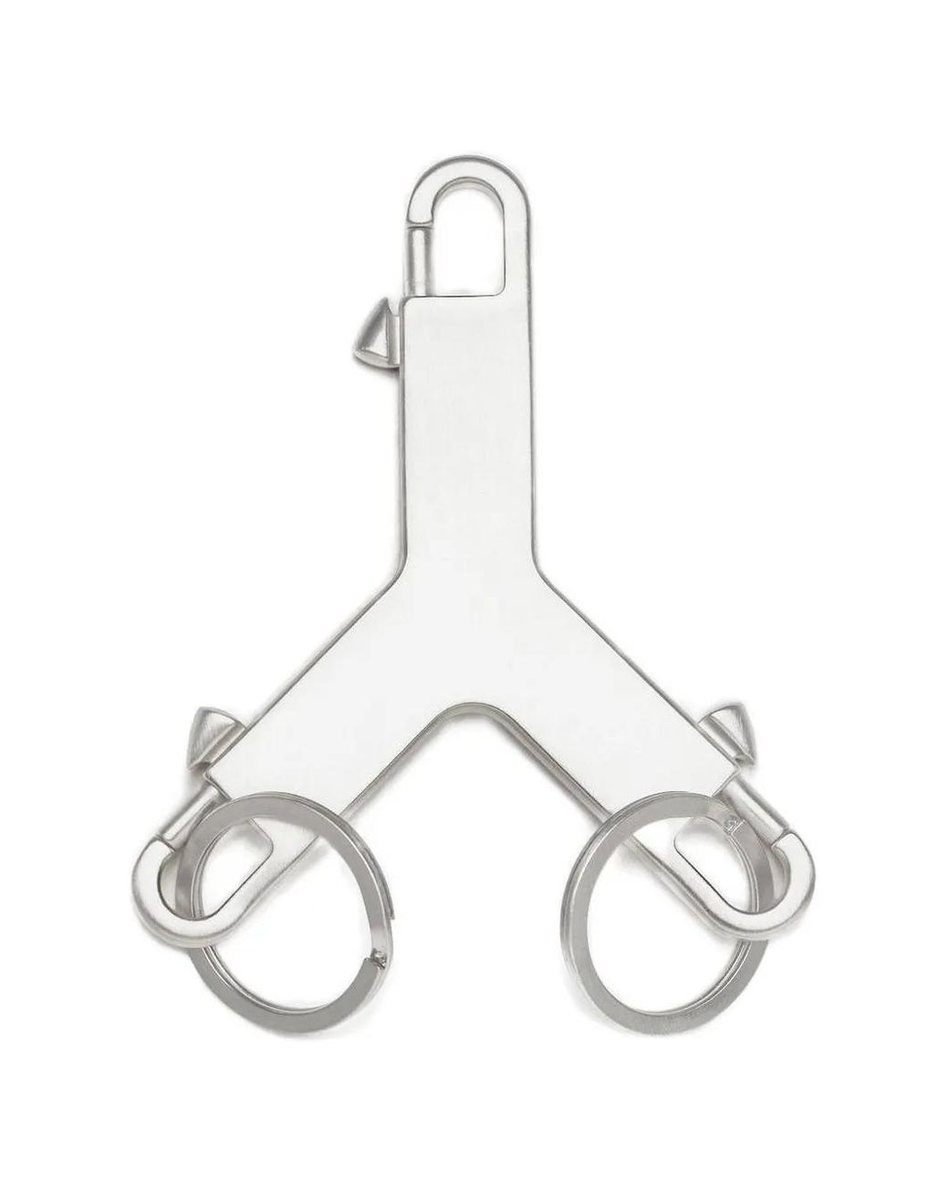 Rick Owens White Porte-Clés Cerberus for men