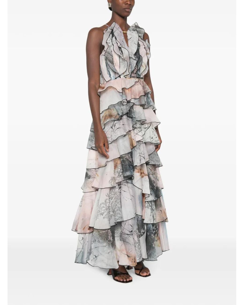 Aje. White Cleo Gown