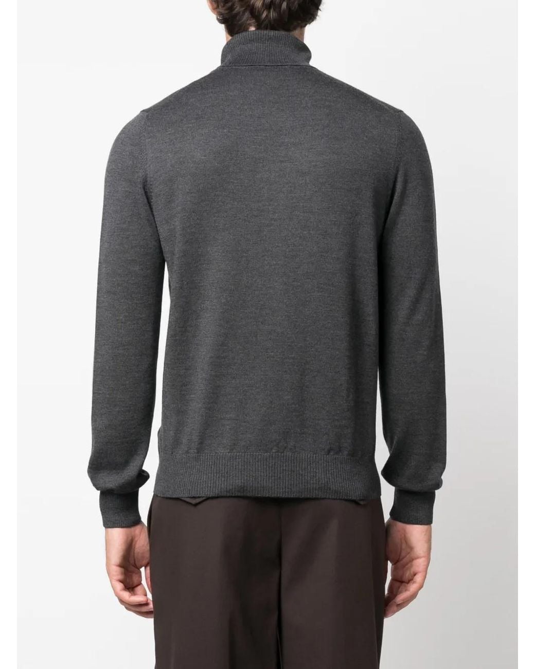 Fay Gray Roll-Neck Wool Jumper for men