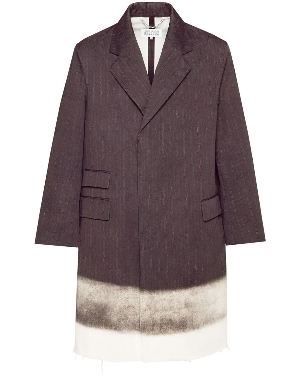 Maison Margiela Purple Trompe L'Oeil-Print Cotton Coat for men