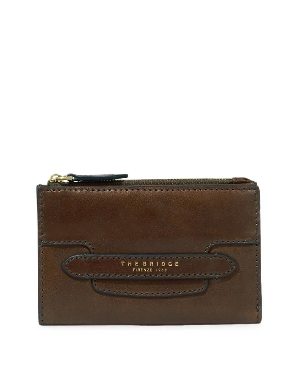 The Bridge Brown Lucrezia Logo-Print Leather Wallet