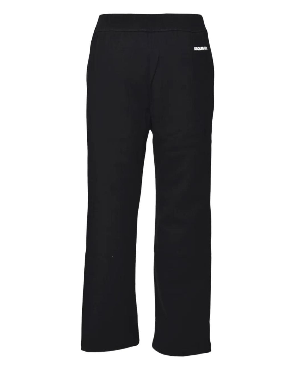 DSquared² Black Logo-Detail Trousers for men