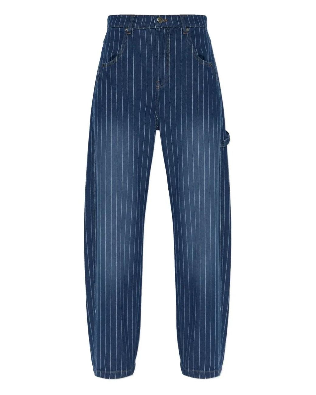 Munthe Blue Pinstripe Utility Trousers