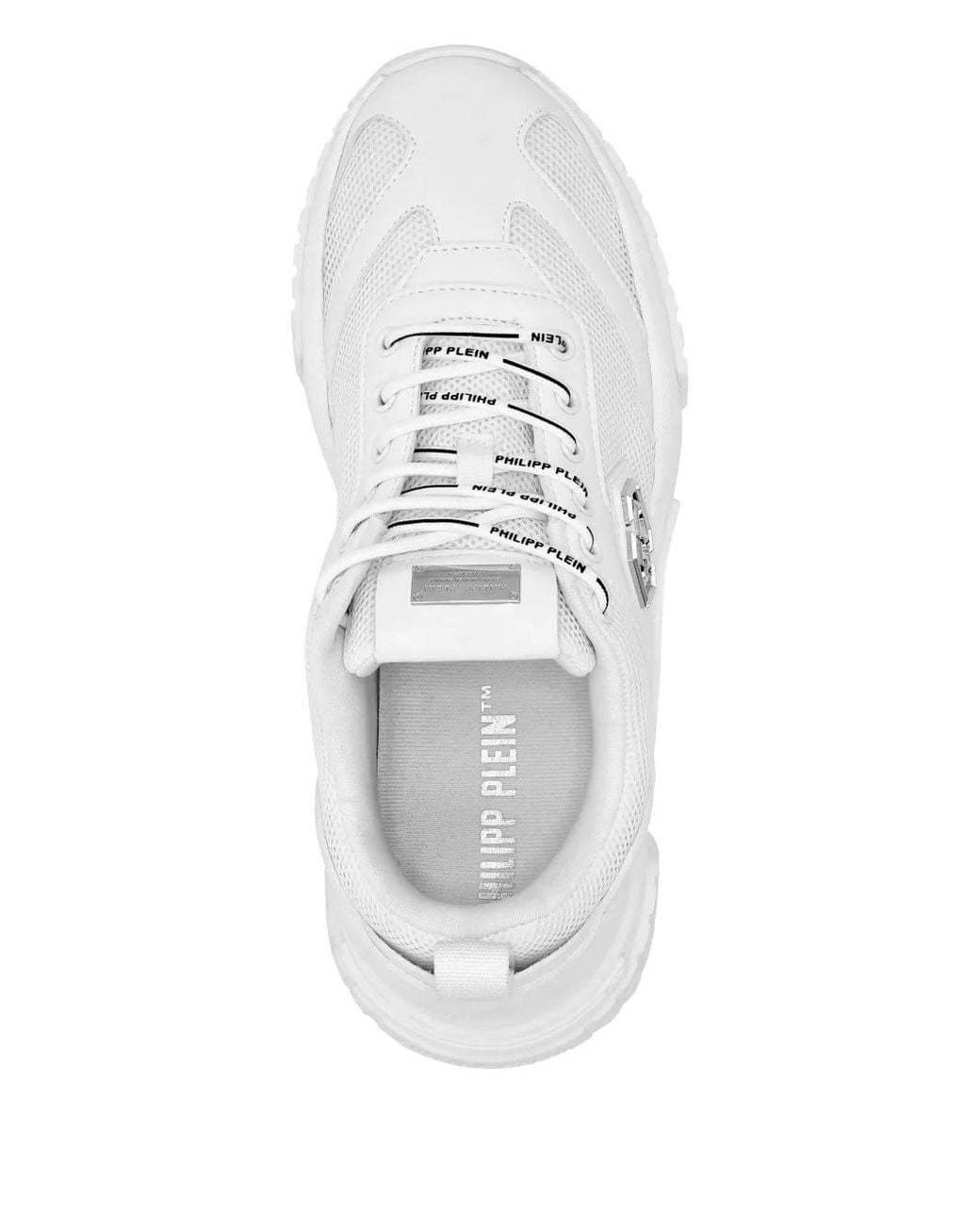 Philipp Plein White Predator Low-Top Sneakers