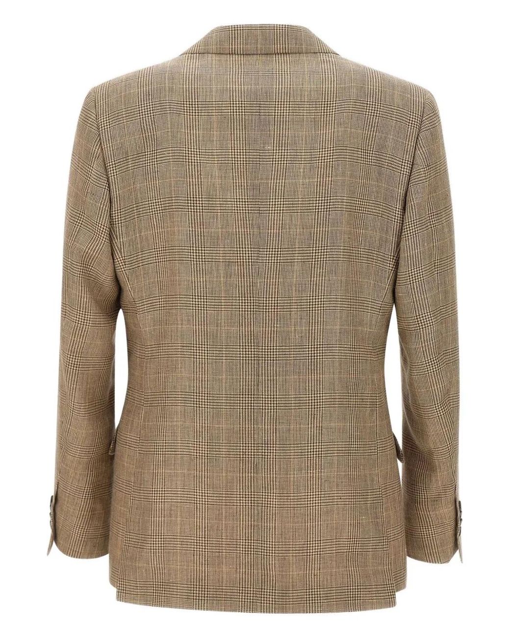 Lardini Green Houndstooth Blazer for men