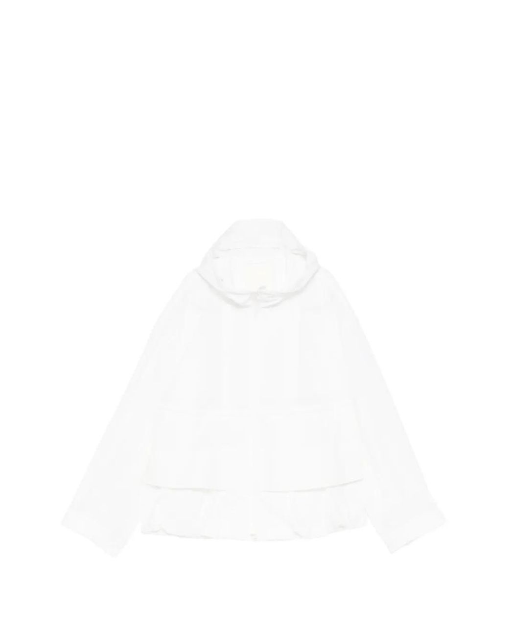 JNBY White Drawstring-Hem Hooded Jacket