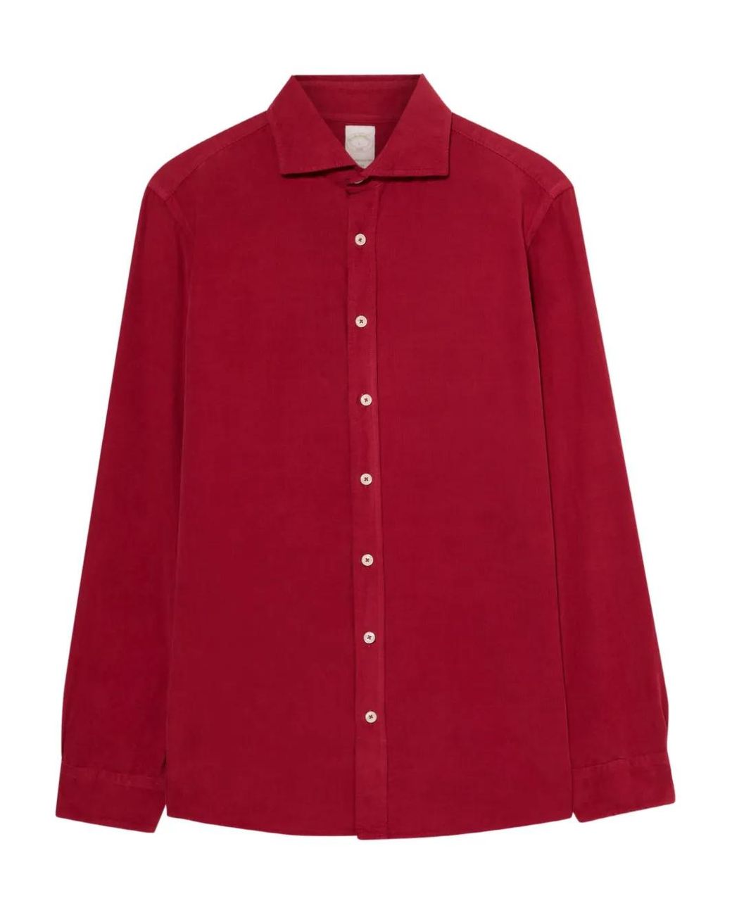 Brooks Brothers Red Slim Fit Cotton Corduroy Shirt With Spread Collar for men