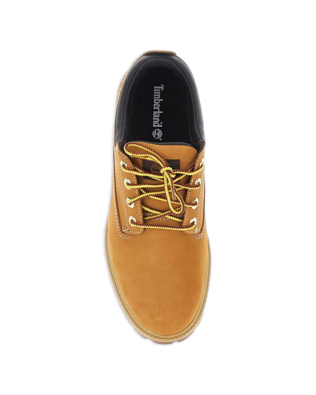 Timberland Brown Stitched Lace-Up Shoes for men