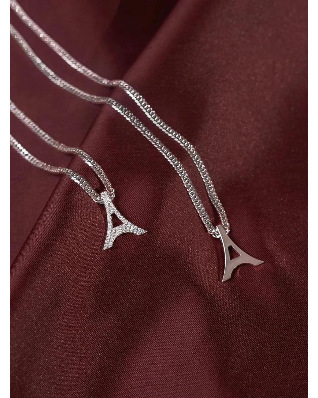 Manière De Voir Natural Collier Eiffel En Sterling