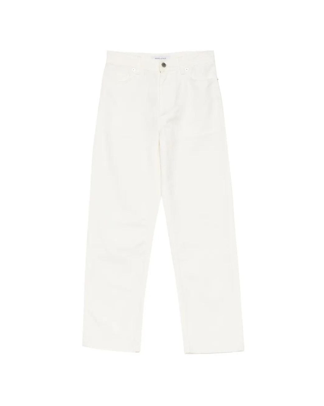 Maison Kitsuné White Straight-Leg Jeans