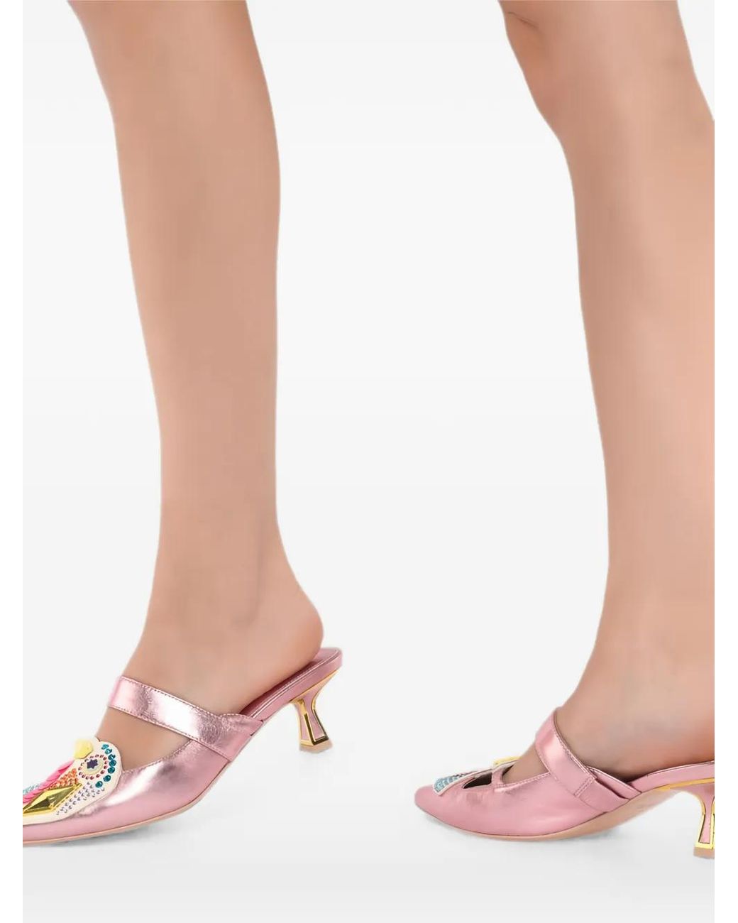 Kat Maconie Pink Sandales Azari À Ornements