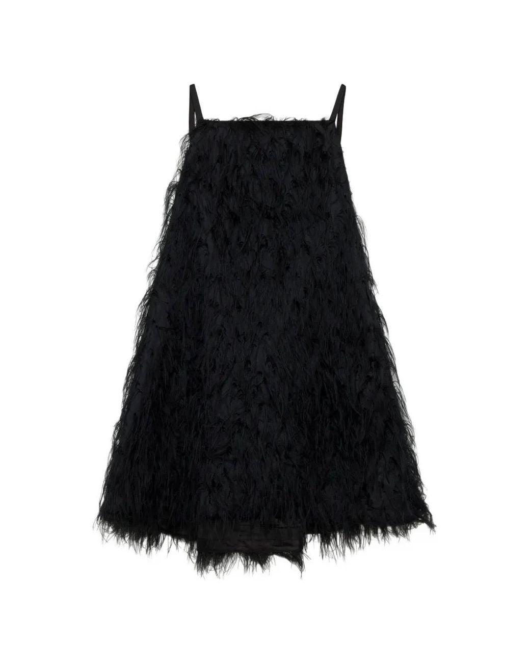 Jonathan Simkhai Black Kalla Fringe Jacquard Mini Dress