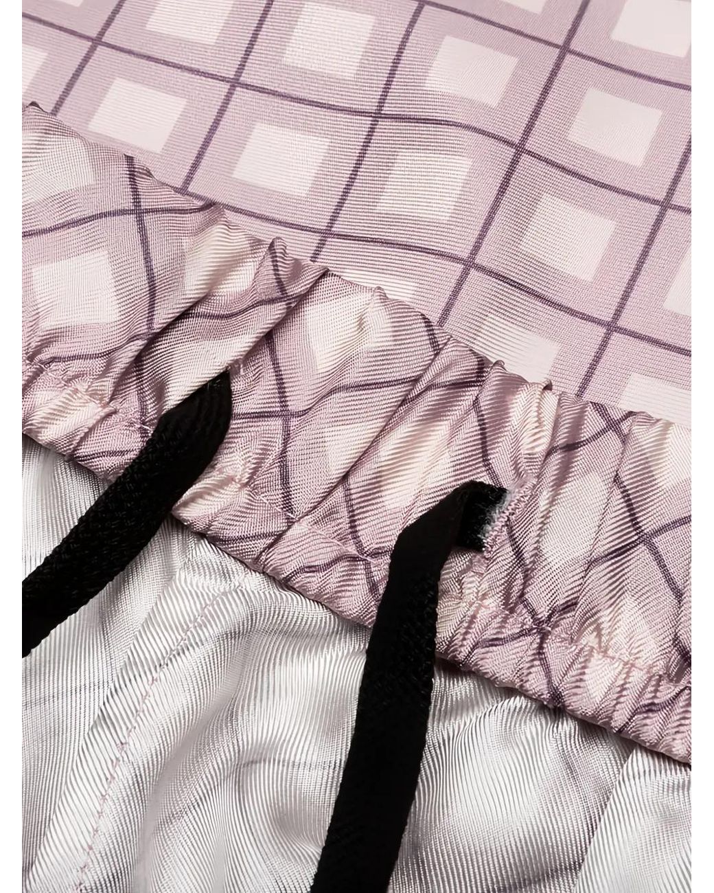 John Elliott Pink Printed Silk Shorts for men