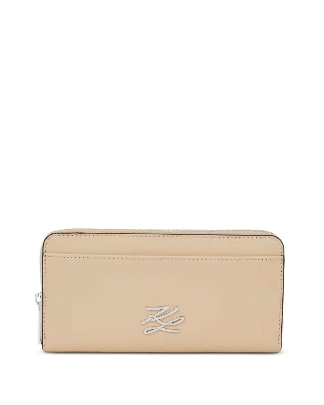 Karl Lagerfeld Natural K/Autograph Continental Wallet