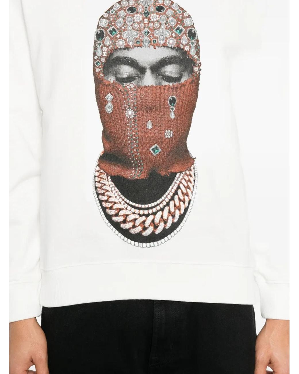 Ih Nom Uh Nit White Graphic-Print Sweatshirt for men