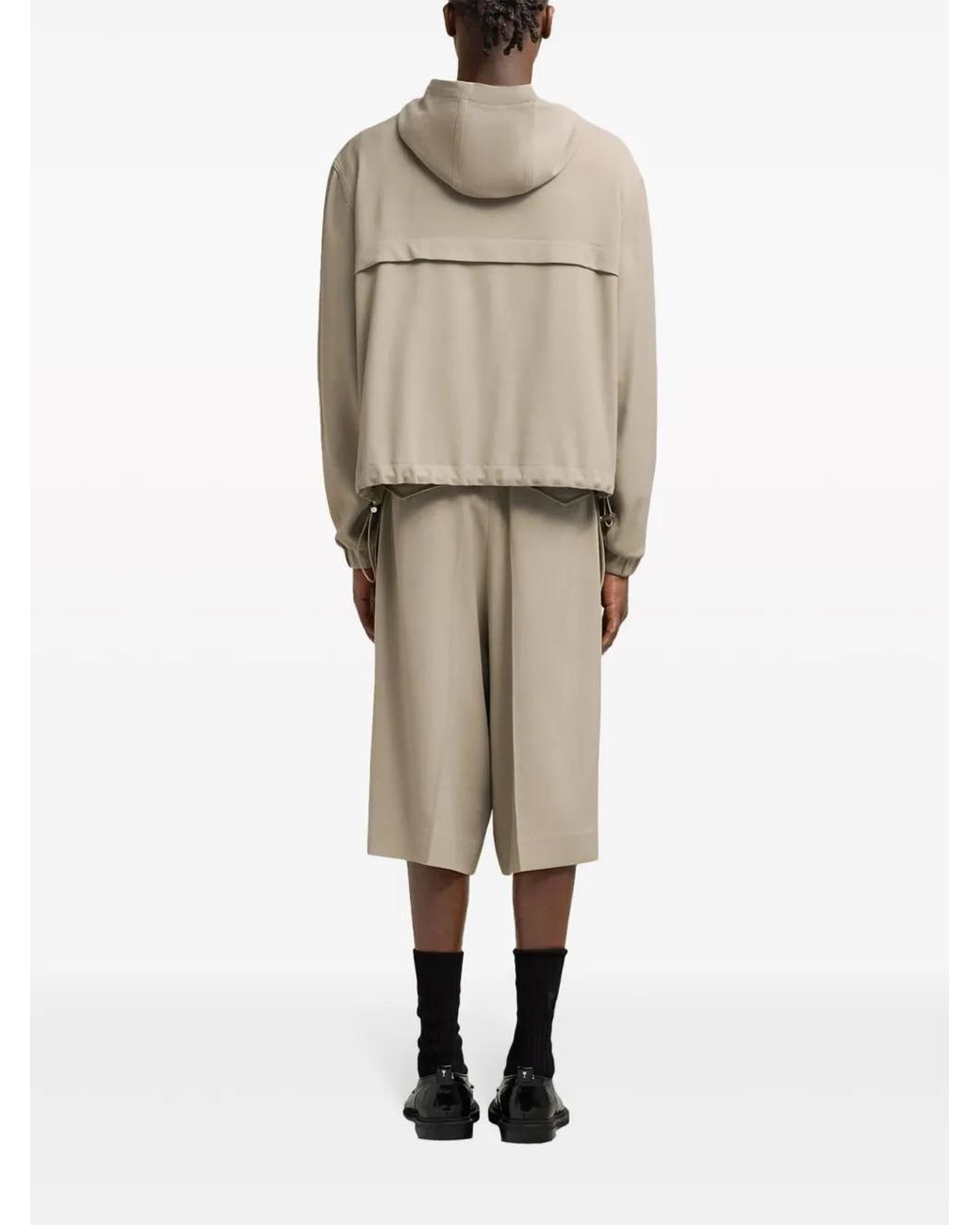 AMI Natural Hooded Windbreaker