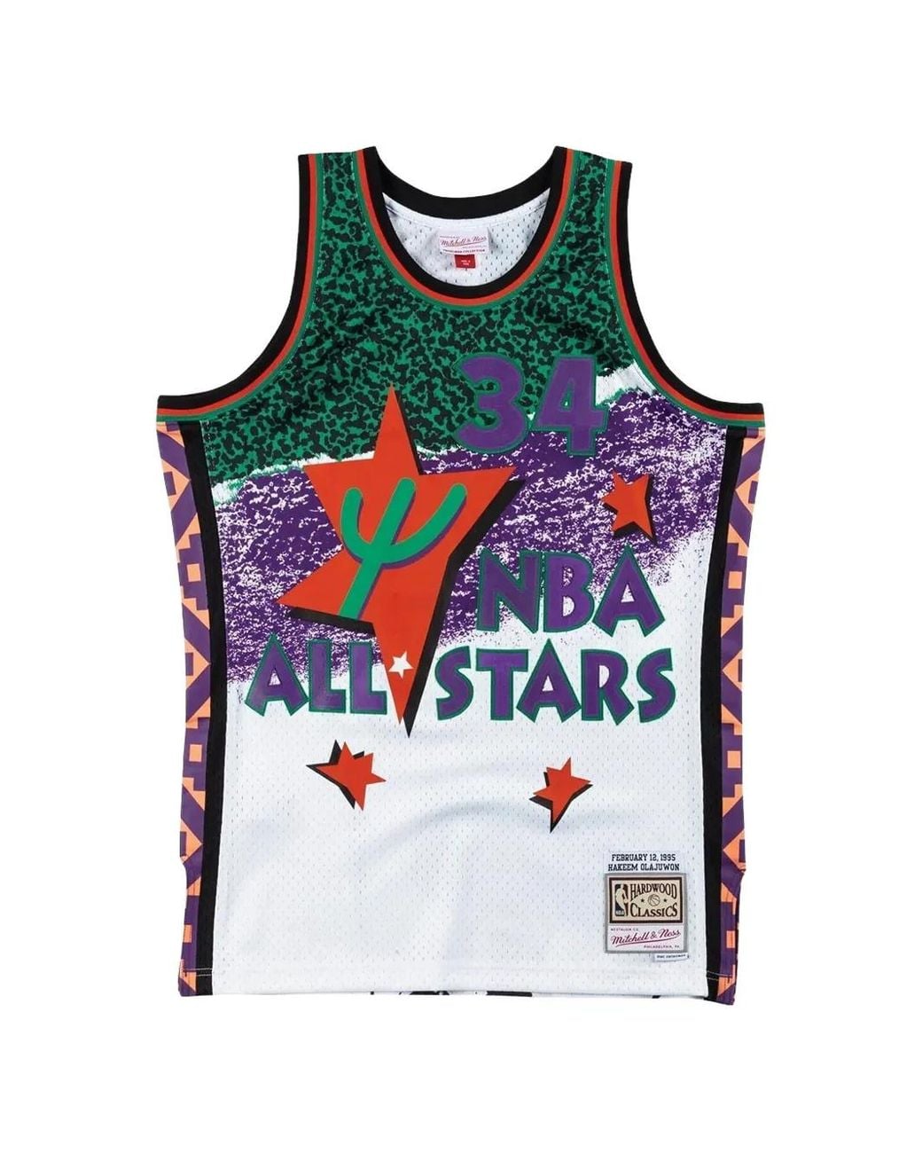 Mitchell & Ness White Printed Tank Top for men