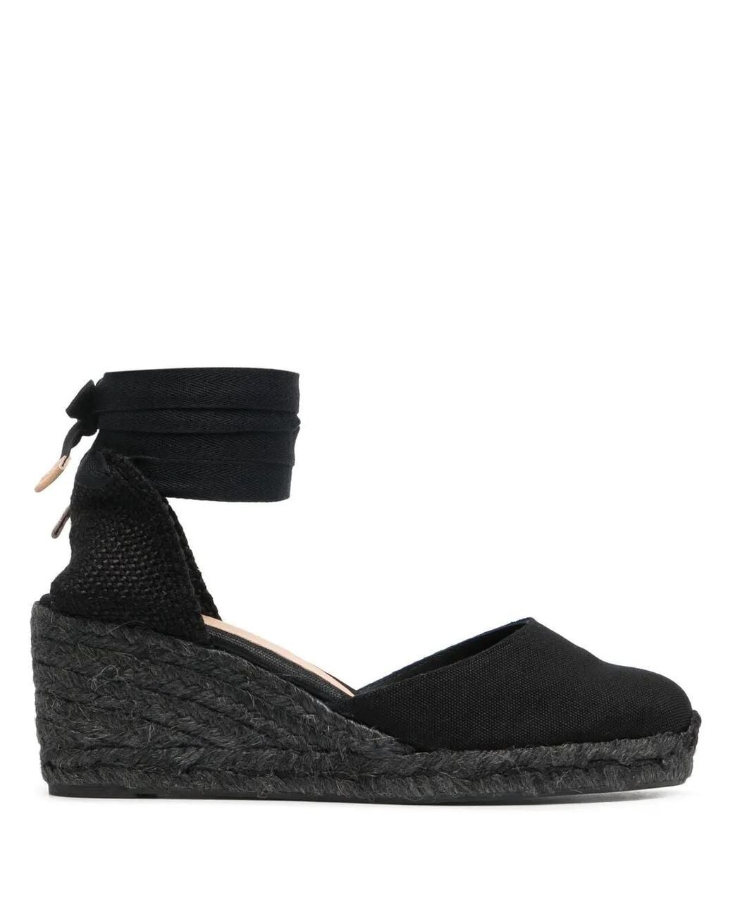 Espadrilles À Talon Compensé Castaner en coloris Black