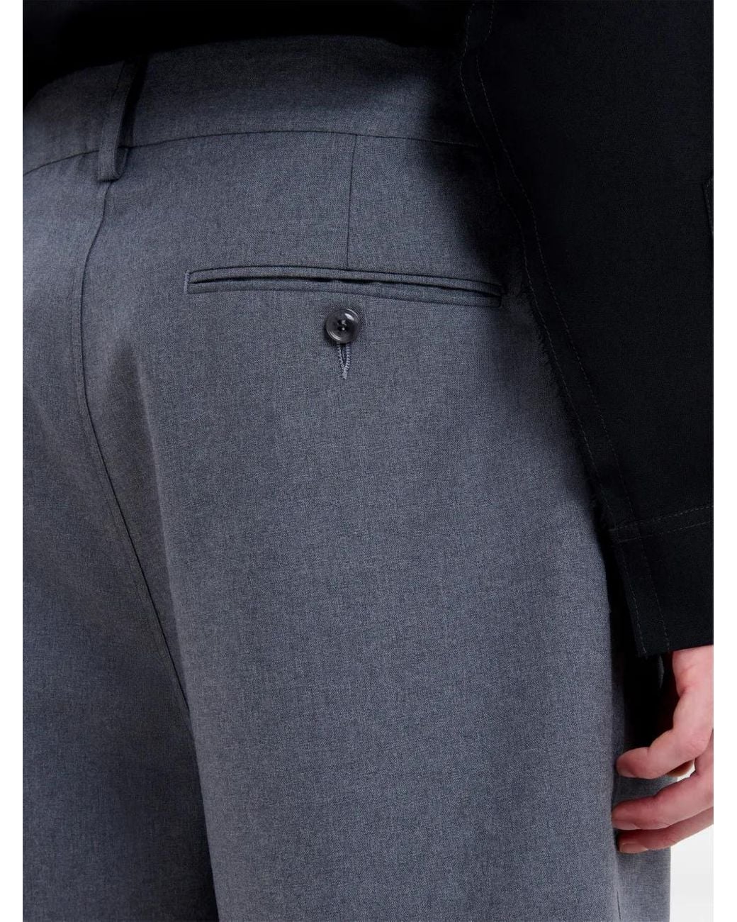 Marni Blue Virgin-Wool Tailored Shorts for men
