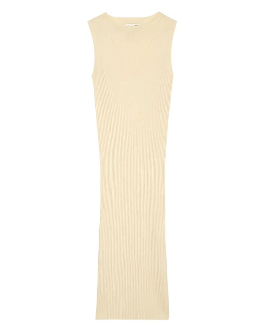 Marc O' Polo White Knitted Midi Dress