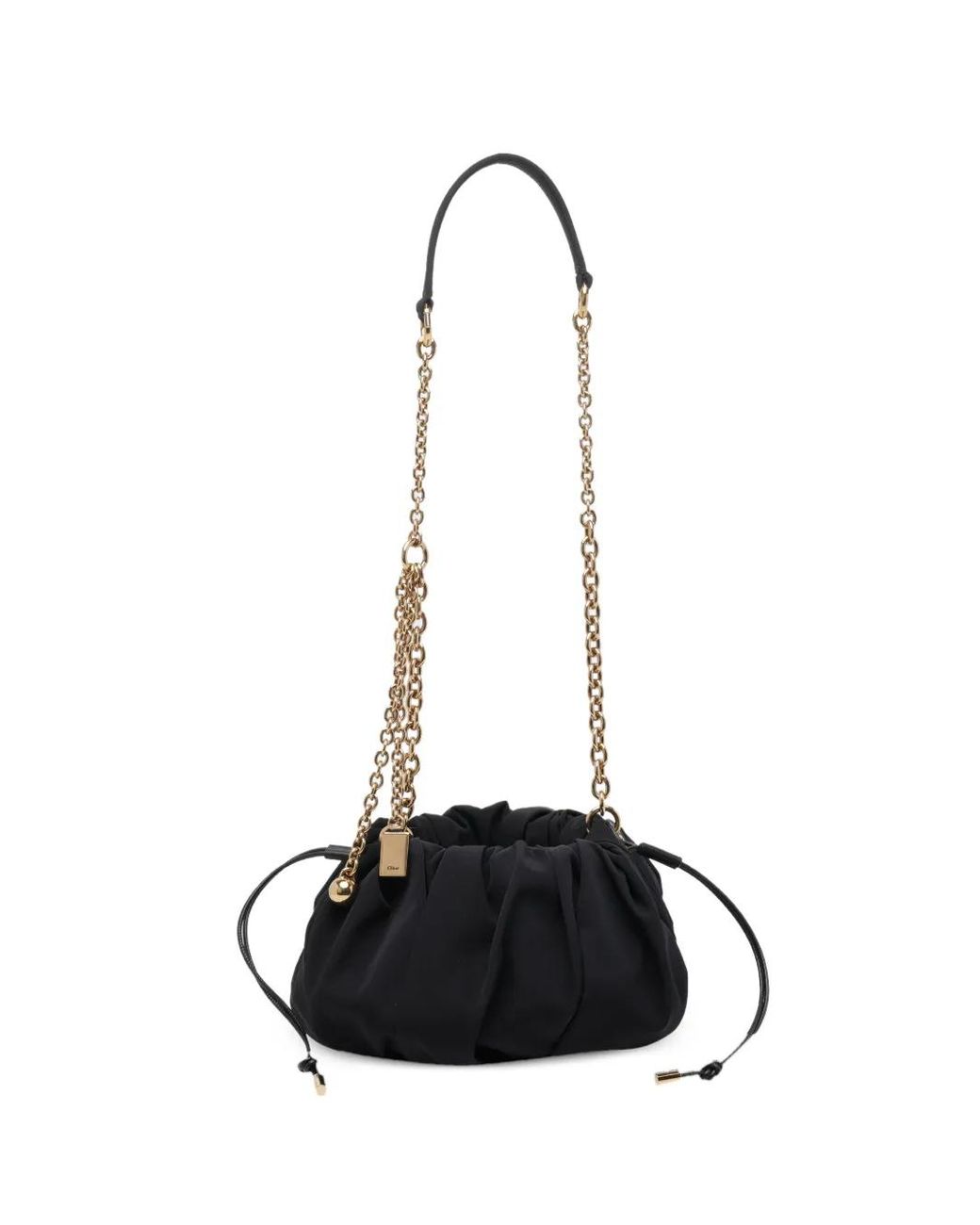 Chloé White Pochette Plissé
