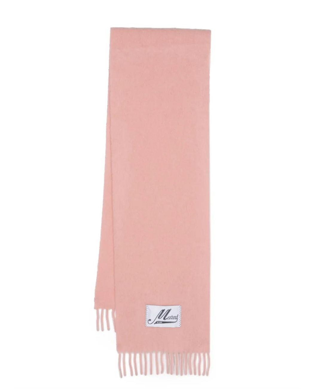 Marni Pink Alpaca-Wool-Blend Scarf