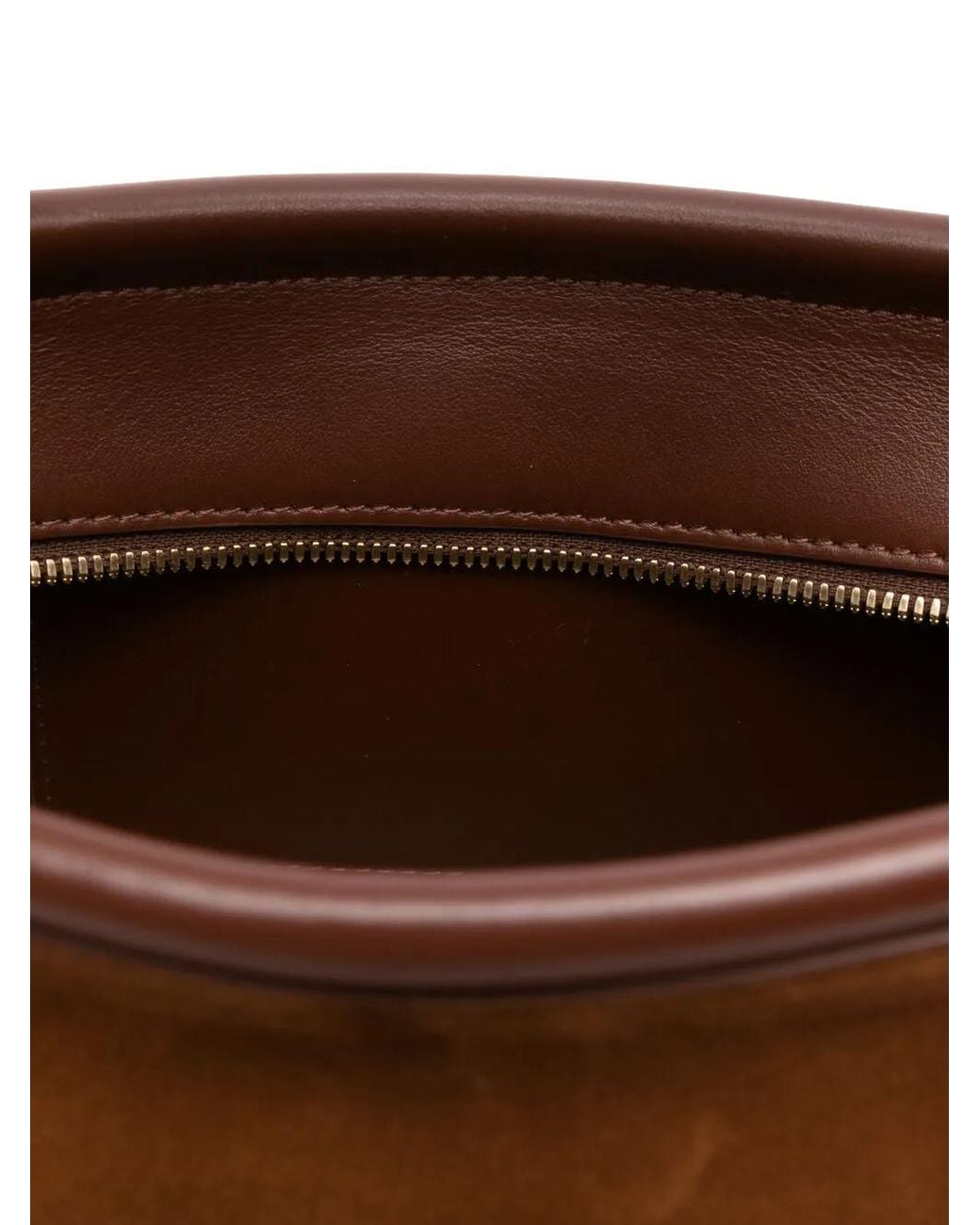 Wandler Brown Small Debossed-Logo Tote Bag
