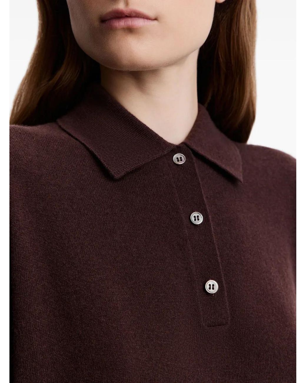 12 STOREEZ Red Knitted Polo Top