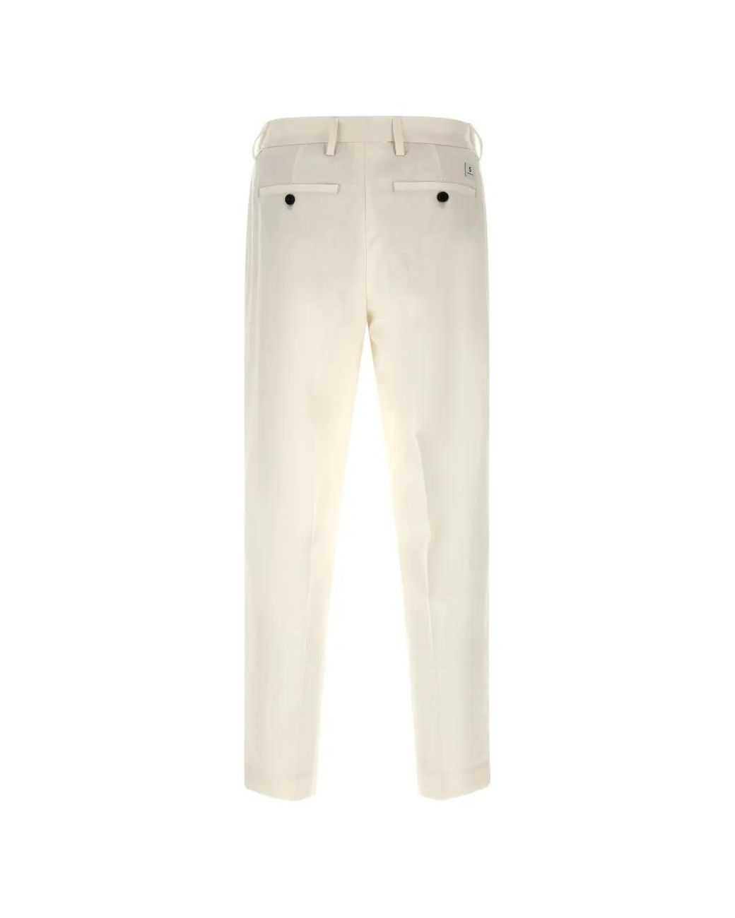 Department 5 White Gin Logo-Patch Trousers for men