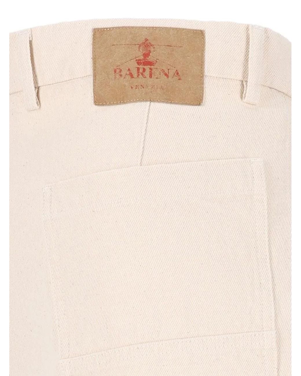 Barena Natural Mazengo Pleated Trousers for men