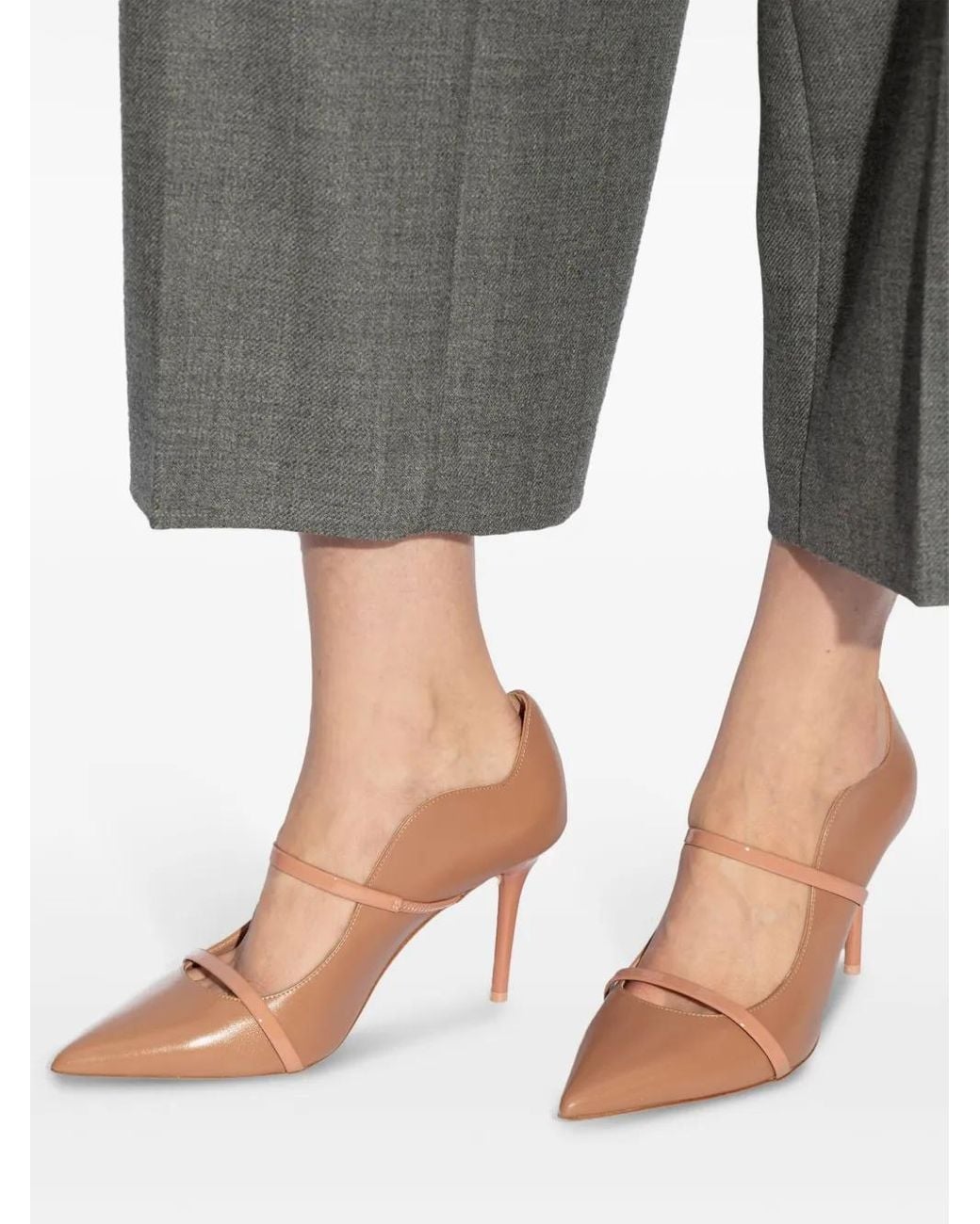 Malone Souliers Brown 85Mm Maureen Pumps
